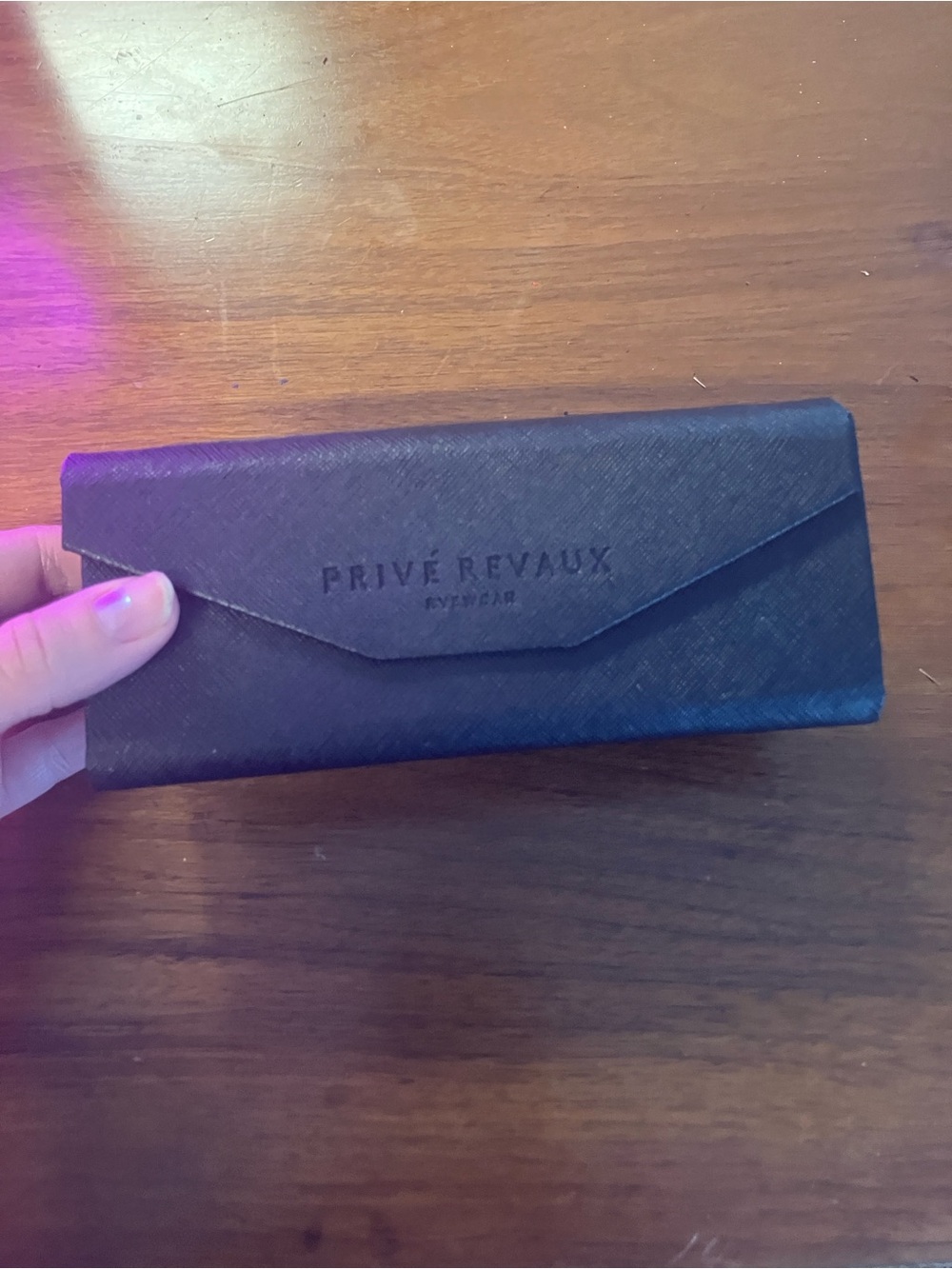PRIVÉ REVAUX Black Eyewear Case